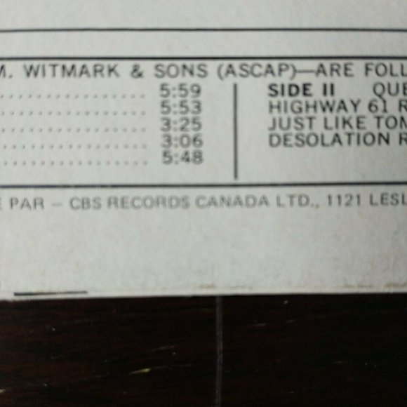 BOB DYLAN Highway 61 Revisited Vinyl Stereo 360 Sound Columbia Records KCS 9189 - Picture 6 of 8